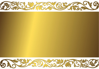 Gentle golden background (vector)