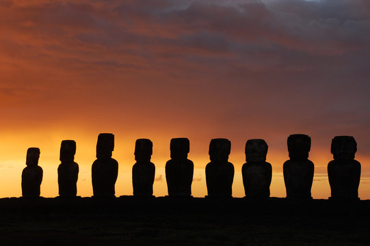 Rapa Nui Twilight (Easter Island, Chile)