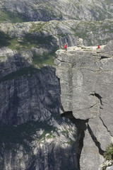 Felslandschaft in der Nähe des Kjerag-Bolzen - Norwegen