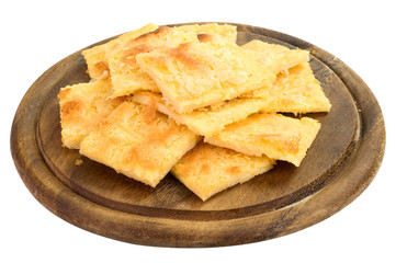 Farinata sul tagliere