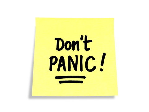 Stickies/Post-it Notes: Don't Panic!