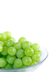 green grapes in bowl