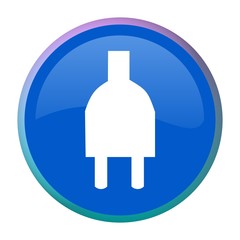 Web button - cable plug