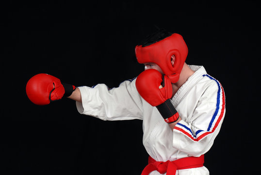 karate contact rouge competition kimono