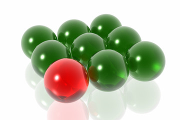 red leadership of business team