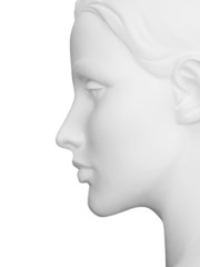 Obraz premium Female Mannequin Profile with clipping path