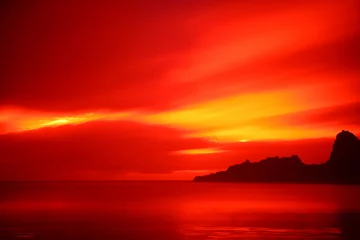 Zelfklevend Fotobehang Karekare Beach Sunset © Mark Baskett