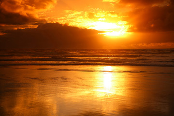 Karekare Beach Sunset
