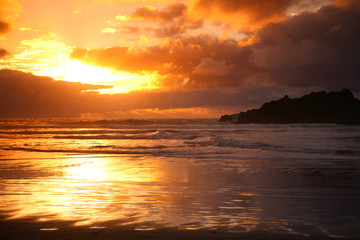 Karekare Beach Sunset