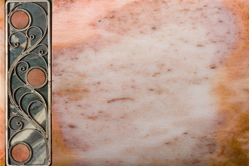 Pink green marble