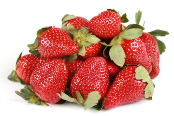 Delicious pile of strawberries