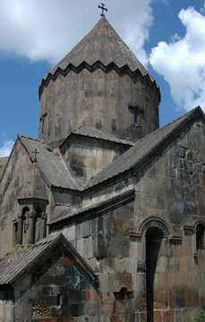 Bjni church view, Armenia 7th century