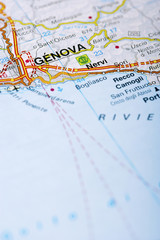 Map Detail; selective focus