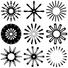 different illustration ornamental rosette