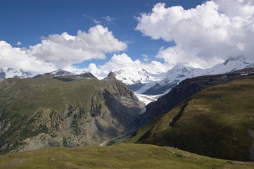 Fototapeta na wymiar high mountian landscape, Switzerland Alps
