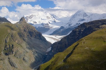 high mountain summer landscape, Alps, Switzerland