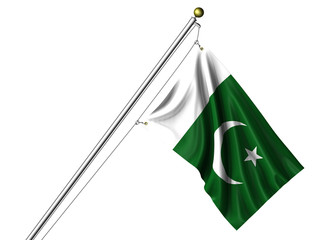 Isolated Pakistani Flag