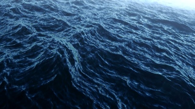 Ocean waves - slow motion loop in HD