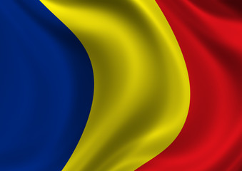 Romania 2 Flag of