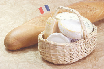 Fototapeta na wymiar Käse aus Frankreich