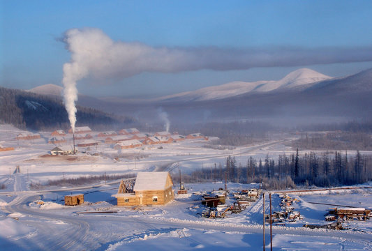 Zeya, Winter, Far East, Town of gold diggers