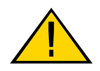 yellow warning notice