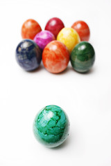 Ostern, Ostereier mit Anführer oder Chef