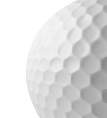 golf ball on a white background