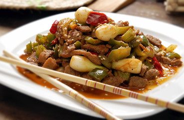 Fajita de res agridulce