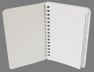 r&eacute;pertoire sur fond gris