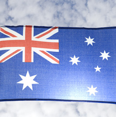 Australia flag flies high