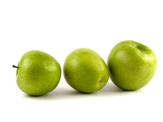 Three green apples
