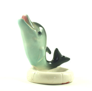 Antique Dolphin Curio From Florida, Cute.