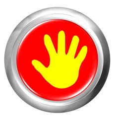 Obraz premium Hand web button