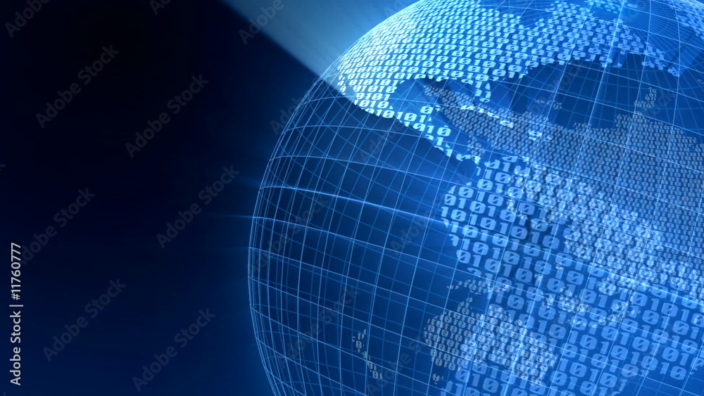 Canvas Prints digital globe