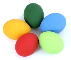 The Easter painted eggs