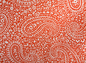 Paisley Cotton Fabric Background Pattern