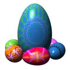 easter eggs composition