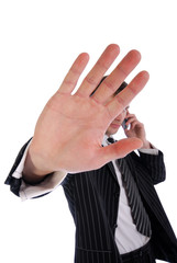Fototapeta premium man and gesture