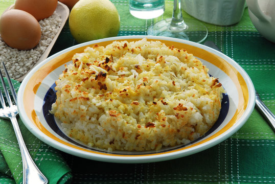 Torta di riso carrarina - Dolci toscani