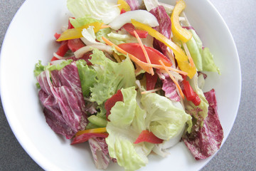 colorful vegetable high angle