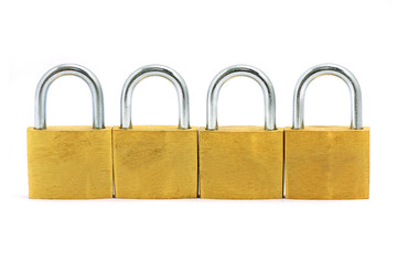 Naklejka premium Golden Lock