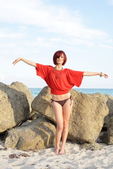 Fashionable young woman