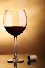Red wine and cork