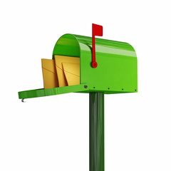 green mailbox