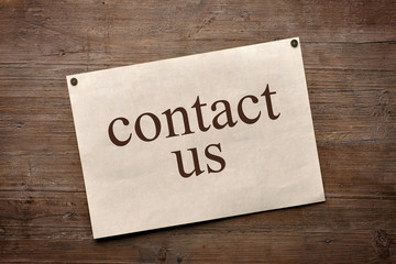 contact us