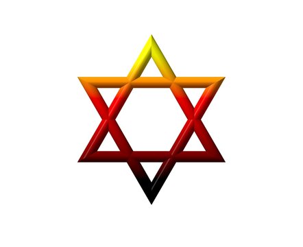 gradient star of david symbol clip art preview