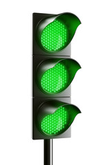 All green traffic light
