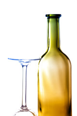 Glas und Flasche