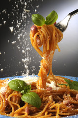 Panele Szklane  Spaghetti alla amatriciana - Pierwsze dania Lacjum - Rieti